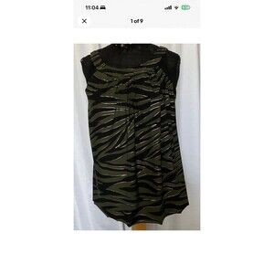 Miraclesuit Size 16W Tankini Top Swimsuit Slimming Ruffles Multicolor Swim